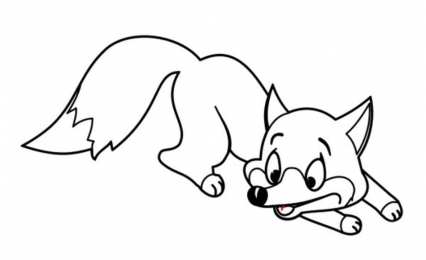 Лиса Раскраски хитрая лиса обманщица