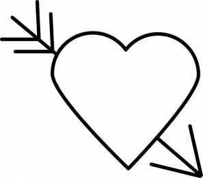 Контуры сердца. Сердечки Контуры сердец и валентинок для вырезания, поделок и аппликаций