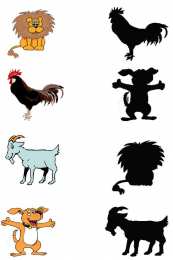 Что к чему подходит Найди соответствие между фигурами