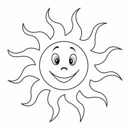 Контур солнца Раскраски с солнцем для вырезания. Трафареты солнца. Шаблоны для поделок