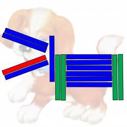 Счетные палочки Фигуры из цветных счетных палочек