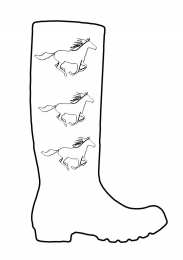 Сапоги Раскраски с сапогами. Обувь. Раскраски для вырезания и раскрашивания