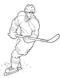 Хоккей Раскраски про хоккей. Хоккеисты клюшки и шайбы на раскрасках
