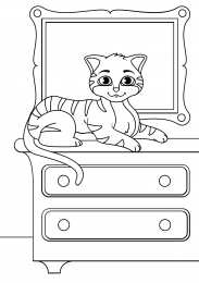 Коты для девочек Полосатый кот