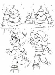 Зима Зимние раскраски скачать и распечатать бесплатно