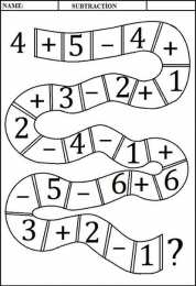 Сложение и вычитание Задания на сложение и вычитание от 1 до 10