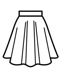 Юбки Раскраски с юбками для девочек