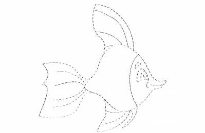 Соедини по точкам Рыба