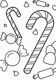 Конфеты Раскраски с конфетами и чупа чупсами