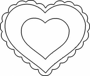 Контуры сердца. Сердечки Контуры сердец и валентинок для вырезания, поделок и аппликаций