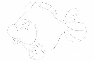 Соедини по точкам Золотая рыбка по точкам