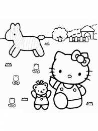 Привет Китти Привет Китти раскраски скачать формата  а4 бесплатно