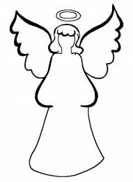 Контуры ангела Контуры ангела для поделок и вырезания