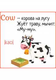 Первые слова Карточки с картинками и английскими словами