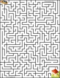 Лабиринт Лабиринты для детей 8-9 лет