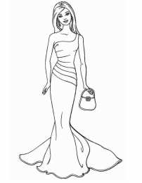 Для девочек Раскраски с куклами Барби