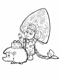 Маша и медведь Маша и медведь. раскраски из мультфильма