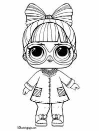 Куклы LOL 3 серия Качественная раскраска для девочке с куклой лол  P.H.D.B.B  