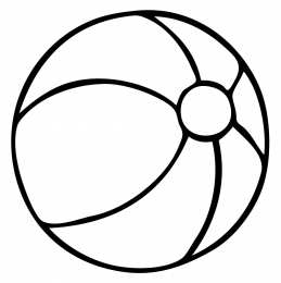 Мячик Раскраска с мячиком для малыша