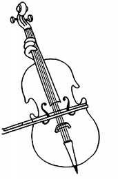 Скрипка Скрипка для детей. Раскраски музыкальных инструментов по категориям