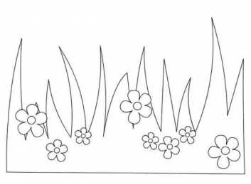 Трава Раскраски травы для изучения природы с детьми