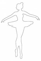 Контуры балерины Контуры и шаблоны балерин для вырезания скачать бесплатно онлайн