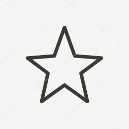 Контур звезды Контуры шаблоны звезды для вырезания аппликации или поделок