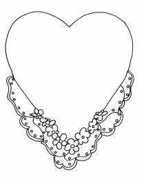 Контуры сердца. Сердечки Контуры сердец и валентинок для вырезания, поделок и аппликаций