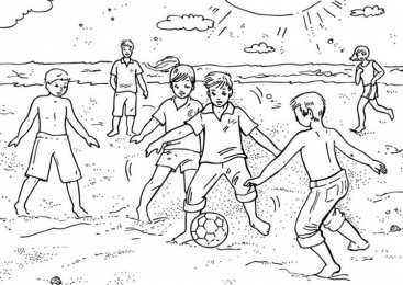 Футбол Раскраски с игрой футбол