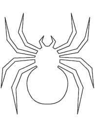 Контуры паук Раскраски для вырезания с шаблонами пауков