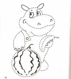 Нарисуй по контуру Раскраски для развития мелкой моторики