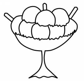 Мороженое раскраски с различным мороженым 