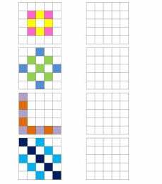 Развиваем внимание Нарисуй по клеточкам. Пиксельные узоры.Нарисуй по образцу.