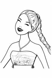 Барби Девушка с длинной косой улыбается