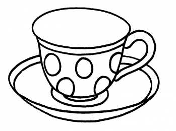 Для девочек Раскраски с изображениями посуды для девочек