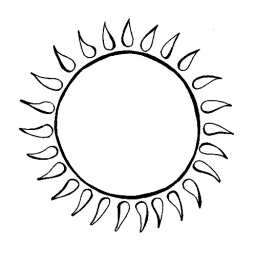 Контур солнца Раскраски с солнцем для вырезания. Трафареты солнца. Шаблоны для поделок