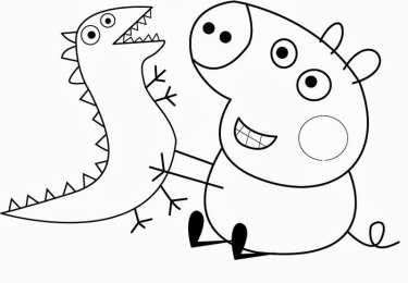 Свинка Пеппа Раскраски со свинкой Пеппой.