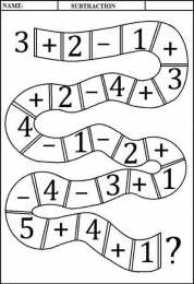 Сложение и вычитание Задания на сложение и вычитание от 1 до 10