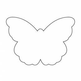 бабочка контуры бабочек для вырезания