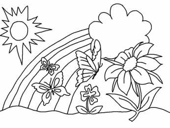 Весна Раскраски на тему время года весна