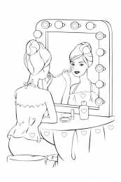 Барби Барби наносит тонировку