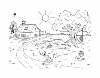 Лето Раскраски про лето