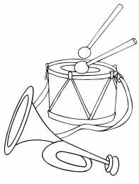 Барабан Барабан и барабанная установка на раскрасках