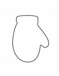 Варежки Раскраски с зимней одеждой. Варежки с узорами