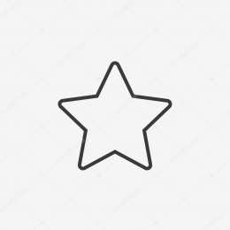 Контур звезды Контуры шаблоны звезды для вырезания аппликации или поделок