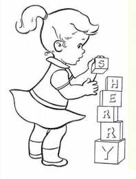 Для девочек Раскраски для девочек с куклой Шерри и животными