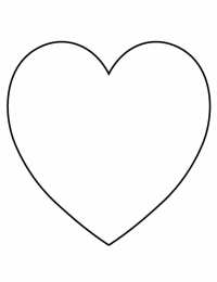 Контуры сердца. Сердечки Контуры сердец и валентинок для вырезания, поделок и аппликаций