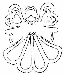 Контуры ангела Контуры ангела для поделок и вырезания