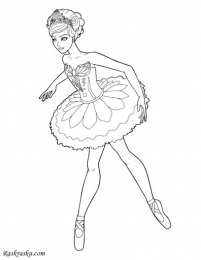 Балерины Раскраски для девочек балерина