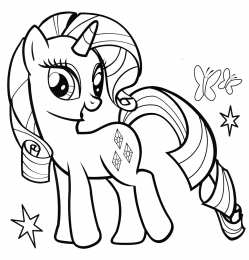Пони Раскраски с милыми пони единорогами для девочек